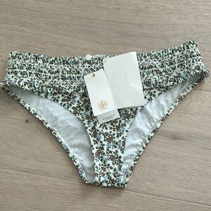 NWT Tory Burch Costa Printed Hipster bathing suit bottom Starburst Ivy sz small